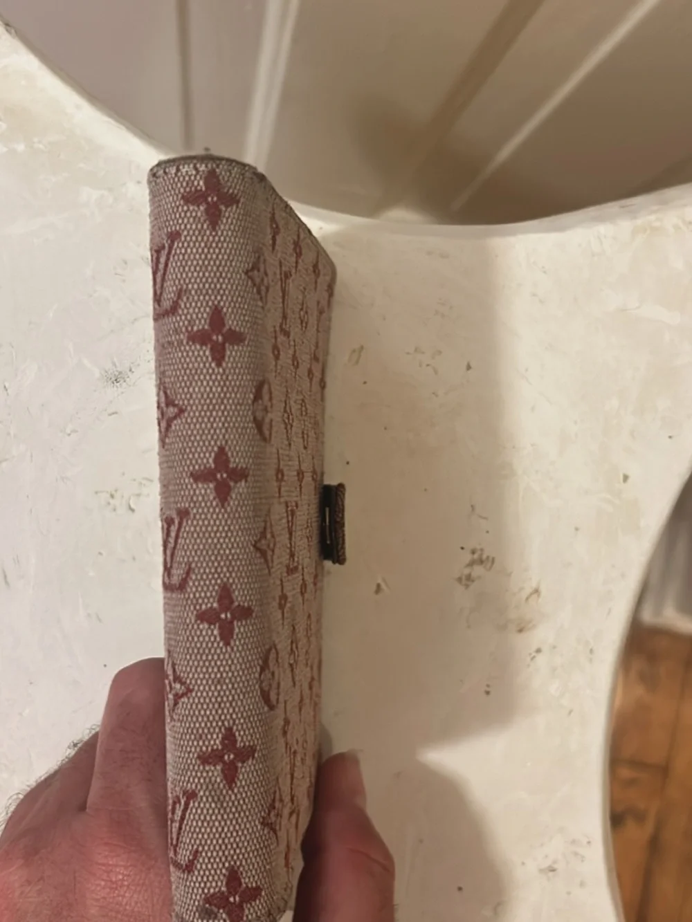 Louis Vuitton Monogram Mini Lin Agenda PM Planner Cover & Address Book in Cerise